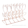 Book Holder Wire furnishing iron bookshelf metal creative magazine rack Supplier